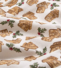 Load image into Gallery viewer, Burt's Bees Baby Baby Boys' Pajamas, Tee and Pant 2-Piece Pj Set, 100% Organic Cotton, Gingerbread Village, 4T
