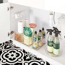 Load image into Gallery viewer, iDesign Linus BPA-Free Plastic Stackable Organizer Storage Bin with Handles for Kitchen, Pantry, Bathroom, Small
