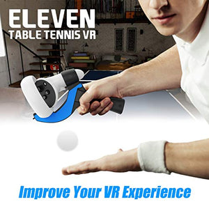 AMVR Table Tennis Paddle Grip Handle for Oculus Quest 2 Touch Controllers Playing Eleven Table Tennis VR Game