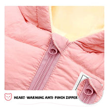 Load image into Gallery viewer, XMWEALTHY Baby Clothes Newborn Boy Girl Snowsuit Winter Coats Infant Jumpsuit Bodysuits Registry for Baby Essentials Stuff Shower Gift Pink 12-18 Months
