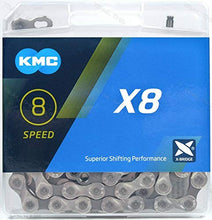 Load image into Gallery viewer, CHAIN 8SP KMC X8-Silver/Grey - X8.93
