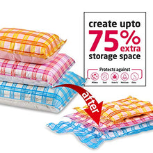 Load image into Gallery viewer, Storage Master 12 Vacuum Storage Bags, Space Saver Bags, 12-Pack (3 Jumbo, 3 Large, 3 Medium, 3 Roll-Up) with Hand Pump (12-Combo)
