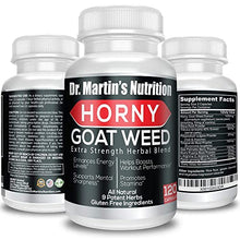 Load image into Gallery viewer, Super Strength 1590mg Horny Goat Weed 120 Capsules with Maca Arginine &amp; Ginseng - Naturally Boost Your Health, Workout Performance, Endurance &amp; Energy, Joint Health for Men &amp; Women (120C)
