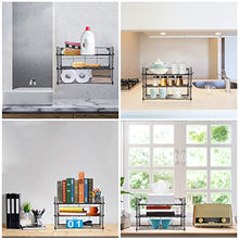 Load image into Gallery viewer, Vidor Adjustable Water Bottle Organizer,3-Tier Wall-Mounted Water Bottle Rack,Tumbler Organizer for Kitchen Cabinets.Suitable for Kitchen Countertops, Cabinets, Pantries, Living Room Storage,Black

