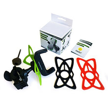 Load image into Gallery viewer, Bike Phone Mount for any Smart Phone: iPhone 11 PRO Max XS XR X 8 7 6 5 Plus Samsung Galaxy S20 S10 S9 S8 S7 S6 S5 Edge, LG. Motorcycle, Bicycle Phone Mount. Mountain Bike Mount. Bike Accessories
