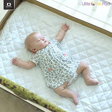 Load image into Gallery viewer, Little One&#39;s Pad Pack N Play Crib Mattress Cover - 27&quot; X 39&quot; - Fits Most Baby Portable Cribs, Play Yards and Foldable Mattresses - Waterproof, Dryer Safe - Comfy and Soft Fitted Crib Protector
