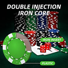 Load image into Gallery viewer, Homwom Casino Poker Chip Set - 300PCS Poker Chips with Aluminum Case, 11.5 Gram Chips for Texas Holdem Blackjack Gambling
