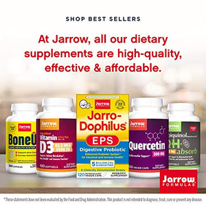 Jarrow Formulas Glutathione Reduced 500 mg - 120 Veggie Caps - Pharmaceutical Grade Glutathione - Intracellular Antioxidant - Bolsters Regeneration of Vitamin C & E Levels in Body - 120 Servings