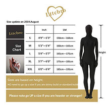 Load image into Gallery viewer, lttcbro Full Body Lycra Spandex Unisex Zentai Suit XL Black

