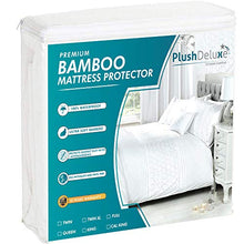 Load image into Gallery viewer, PlushDeluxe Premium Bamboo Mattress Protector – Waterproof, Hypoallergenic &amp; Ultra Soft Breathable Bed Mattress Cover for Maximum Comfort &amp; Protection - PVC, Phthalate &amp; Vinyl-Free (King Size)

