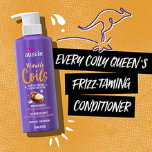 Load image into Gallery viewer, Aussie Miracle Coils Collection, Shampoo, Conditioner, Shaping Jelly &amp; Stretching Cream, For Curly Hair, Made with Australian Macadamia Nut Oil, Sulfate &amp; Paraben Free , White , 4 Piece Set
