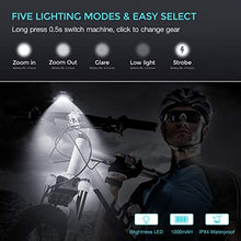 Load image into Gallery viewer, [Latest 2020] USB Rechargeable Super Bike Headlight and Back Light Set, Runtime 10+ Hours 600 Lumen Bright Front Lights and Tail Rear LED, 5 Light Mode Options Fits All Bicycles, Road, Mountain

