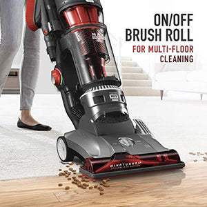 Hoover UH72625 WindTunnel 3 Max Performance Upright Vacuum Cleaner, HEPA Media Filtration and Powerful Suction for Pet Hair, Red