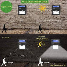Load image into Gallery viewer, BAXIA TECHNOLOGY Solar Outdoor Lights Wireless Security Motion Sensor Outdoor Lights Solar Lights Outdoor Waterproof for Front Door,Backyard,Steps,Garage,Garden (400LM,4 Packs)
