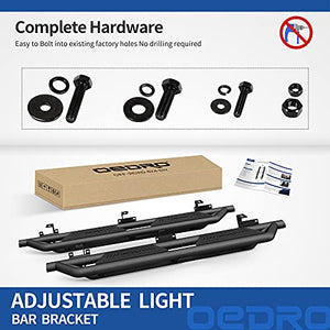 OEDRO 6.5'' Running Boards Compatible with 2018-2022 Jeep Wrangler JL & Unlimited 4 Door, Textured Black Side Step Rails Nerf Bars