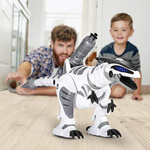 Load image into Gallery viewer, SGILE RC Dinosaur Robot Toy, Smart Programmable Interactive Walk Sing Dance for Kids Gift Present
