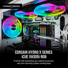Load image into Gallery viewer, Corsair Hydro X Series XH305i Hardline Water Cooling Kit with/incl XC7 CPU Water Block, XR5 360mm Radiator, XD5 Pump Res and iCUE QL120 RGB Fans
