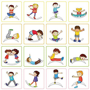 Wooden Wobble Balance Board, Gentle Monster 35 Inch Rocker Board Natural Wood, Kids Toddler Open Ended Learning Toy , Yoga Curvy Board for Classroom & Office Adult