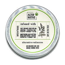 Load image into Gallery viewer, Hemp Oil Salve For Instant Cooling Relief - Made From Organic Hemp Seeds Extract - Natural Balm For Men &amp; Women By Alter Native - Made In The USA - 2 oz
