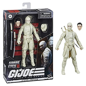 G.I. Joe Classified Series Snake Eyes: G.I. Joe Origins Storm Shadow Action Figure 17, Premium 6-Inch Scale Toy with Custom Package Art , White
