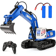 Load image into Gallery viewer, KidsFaves Remote Control Excavator for Boys 11 Channel Metal Shovel 350 Rotate, RC Construction Vehicles Toys Digger for Kids 8+Year Old
