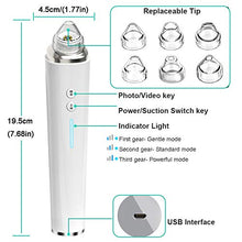 Load image into Gallery viewer, Blackhead Remover Vacuum, 5.0 MP Pore Vacuum with Camera Blackhead vacume Remover Pore Cleaner Suction Tool, Rechargeable Facial Comedone Acne Extractor for Men Women

