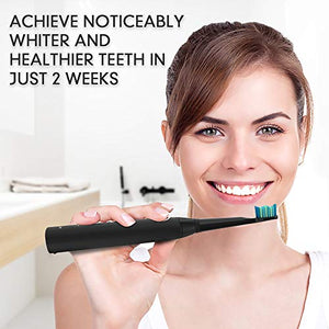Electric Toothbrush - Dentist Recommended Smart Sonic Toothbrush with 5 Modes, 8 Dupont Brush Heads & Travel Case Included, USB Fast Charging, Black