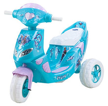 Load image into Gallery viewer, Kid Trax Disney Frozen Kids Scooter Ride On Toy, 6 Volt, Kids 3-5 Years Old, Max Weight 55 lbs, Single Rider, Battery and Charger Included, Blue
