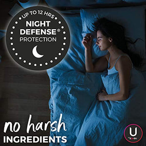 U by Kotex Security Maxi Feminine Pads with Wings, Extra Heavy Overnight Absorbency, Unscented, 48 Count (2 Packs of 24) (Packaging May Vary)