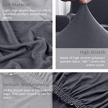 Load image into Gallery viewer, TAOCOCO Sectional Couch Covers 2pcs L-Shaped Sofa Covers Softness Furniture Slipcovers with 2pcs Pillowcases L-Type Polyester Fabric Stretch Couch Covers 3 Seater + 3 Seater (Pale Gray)
