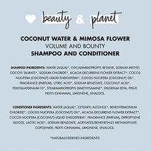 Load image into Gallery viewer, Love Beauty And Planet Volume and Bounty Thickening Shampoo and Conditioner For Hair Volume and Fine Hair Care Coconut Water &amp; Mimosa Flower, Paraben Free, Silicone Free, and Vegan 13.5 oz 2 count
