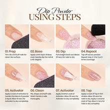 Load image into Gallery viewer, Beetles Nail Dip Powder White Color (1oz) for French Nail Manicure Nail Art, No Nail Lamp Needed, Long-Lasting, Strengthen Nail, Need Dip Powder Base Activator and Top Coat
