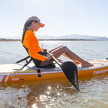 Load image into Gallery viewer, THURSO SURF Inflatable Stand Up Paddle Board All-Around SUP Waterwalker 126 10'6×31''×6'' Deluxe Package | Carbon Shaft Paddle | Roller Backpack | Dual Chamber Pump | Coiled Leash (Tangerine)
