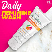 Load image into Gallery viewer, vH essentials, Ph Balanced Daily Feminine Wash, Tea Tree Oil &amp; Prebiotic, 6, Fl Oz, (Pack Of 1) 54306 Clear
