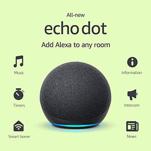 All-new Echo Dot (4th Gen) | Smart speaker with Alexa | Charcoal