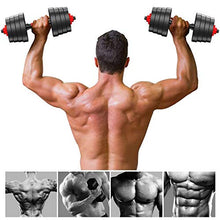 Load image into Gallery viewer, HOMBOM Adjustable Fitness Dumbbells Set, Adjustable Weight to 88Lbs, Home Fitness Dumbbell Combination for Men and Women Gym Work Out with Connecting Rod Used as Barbells(Pair)
