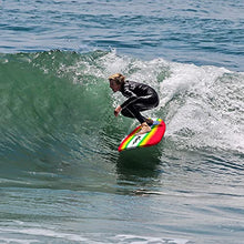 Load image into Gallery viewer, Wavestorm 8ft Classic Longboard Surfboard (Tri-Color Pinline)
