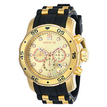 Load image into Gallery viewer, Invicta Men's 17884 Pro Diver 18k Gold Ion-Plated Stainless Steel Chronograph Watch
