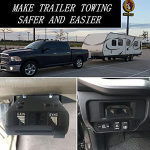 Timilge Electric Time Delay Trailer Brake Controller Replace 8507111 Brakeman IV Digital Brake Control for 1 to 4 Axle Trailers (Timed)