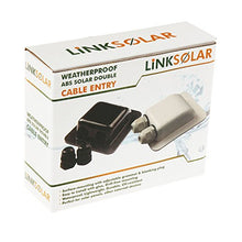 Load image into Gallery viewer, Link Solar Weatherproof ABS Solar Double Cable Entry Gland for All Cable Types 2mm² to 6mm² for Solar Project on Rv, Campervan, Boat
