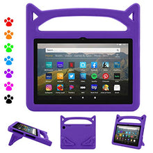 Load image into Gallery viewer, 8 Plus Tablet Case,8 inch 2020 Case (10th Generation, 2020 Release)-Dinines Kid-Proof Case with Stand Handle for All-New 8 Plus/ 8 inch Tablet,Purple
