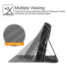 Load image into Gallery viewer, Fintie Protective Case for Nintendo Switch - [Multi-Angle Viewing] Ultra Slim Vegan Leather Play Stand Cover with Elastic Strap for Nintendo Switch 2017 - Black
