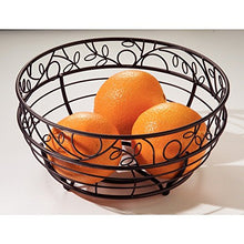 Load image into Gallery viewer, iDesign Twigz Wire Fruit Bowl Centerpiece for Kitchen and Dining Room Countertops, Tables, Buffets, Refrigerators, Bronze

