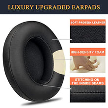 Load image into Gallery viewer, SoloWIT Replacement Ear Pads Cushions for Beats Studio 2 &amp; Studio 3 Wired &amp; Wireless Headphones, Earpads with Soft Protein Leather, Noise Isolation Memory Foam - Black
