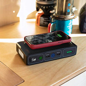 HALO Bolt Wireless Laptop Power Bank - 44400 mWh Portable Phone Laptop Charger Car Jump Starter with AC Outlet and Car Charger, Camo