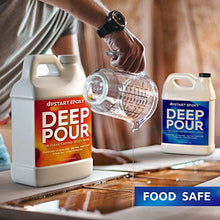 Load image into Gallery viewer, Upstart Epoxy 2&quot; Deep Pour Epoxy Resin Kit DIY - Made In USA - Super Ultra Crystal Clear 2 Part Formulation - Perfect Casting Resin for River Table, Countertop, Tabletop, Art, Jewelry - 1.5 Gallon Kit
