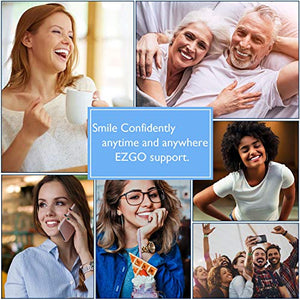 EZGO 10 Pack Teeth Whitening Gel Refills 22% Bleaching Gel, No Sensitive Teeth Whitener, Great for Sensitive Tooth Whitening, Works with Teeth Whitening LED Light and Tray (10X 3ML)