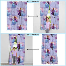 Load image into Gallery viewer, Franco Kids Room Window Curtains Drapes Set, 82 in x 63 in, Disney Frozen 2
