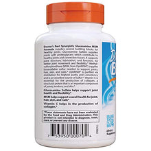 Load image into Gallery viewer, Doctor&#39;s Best Synergistic Glucosamine MSM with OptiMSM, Non-GMO, Gluten Free, Soy Free, Joint Support, 180 Caps (DRB-00070)
