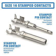 Load image into Gallery viewer, IWISS DEUTSCH DT Connector Kit in 2,3,4,6,8,12 Pin Configurations, Size 16 Stamped Formed Contacts(AWG 14), Wedgelock &amp; Pin Extraction Tools, Ideal for Automotive Aftermarket Service, 519PCS
